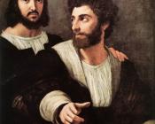 拉斐尔 - Double Portrait with The Artist